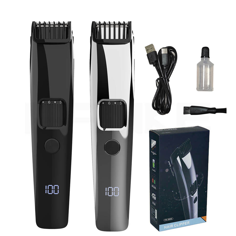 LED Display Electric Trimmer Hair Clipper Factory Price USB Rechargeable Cordless Electric Hair Clipper