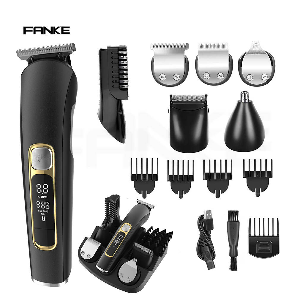 Cordless Hair Clipper Base and Trimmer Heads