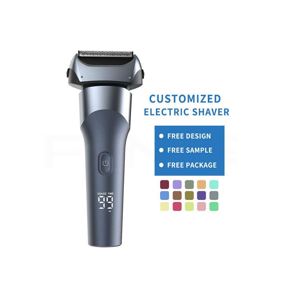 New Design Men's Electric Shaver Cordless USB Rechargeable Waterproof Facial Trimmer Portable Electric Shaver for Men