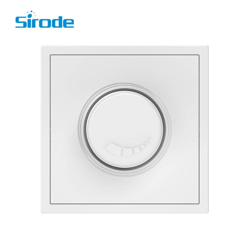 Europe Standard Modern White PC Plate Electrical Dimmer Wall Switch  For Home