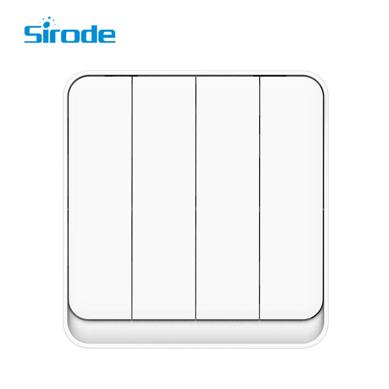 British Standard K2 Series New Style 10A 250V Electrical 4 Gang 1 Way Wall Light Switches And Wall Sockets For Home