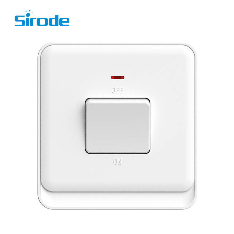 British Standard K2 Series New Style 1 Gang 20A Electrical Wall Switch With Neon For Home-copy