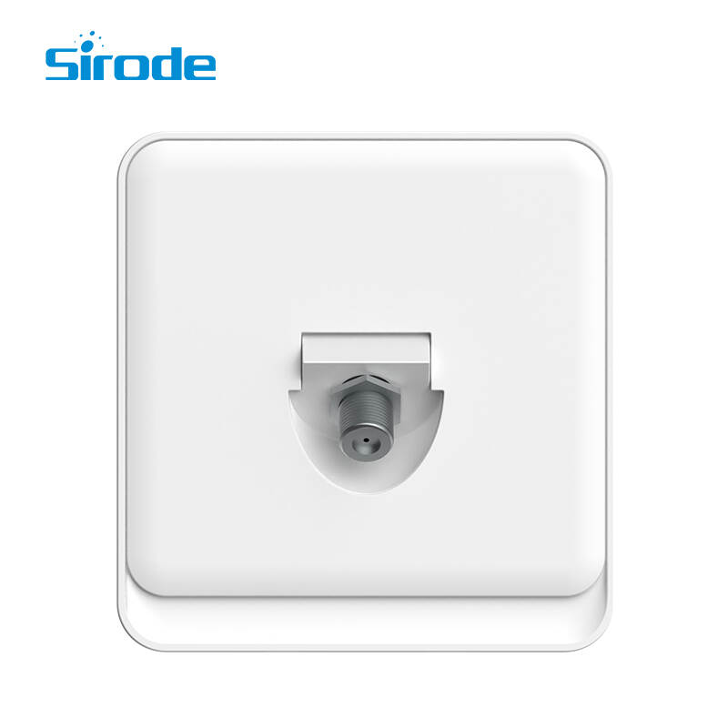 British Standard K2 Series New Style White 1 Gang Satellite Electrical Wall Socket For Home