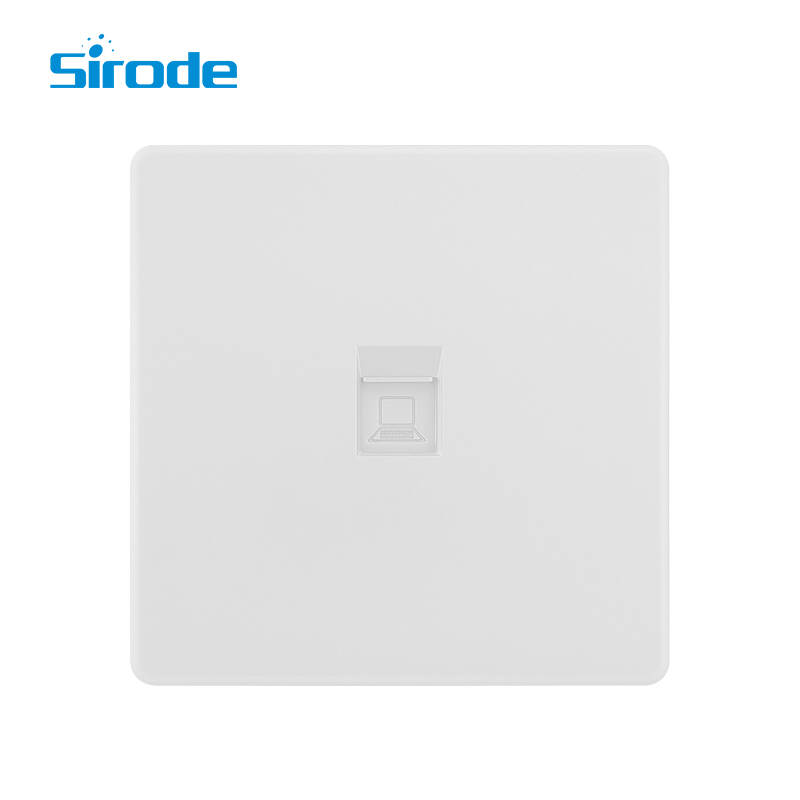 British Standard T2 Series Large Panel Design 1 Gang Computer Electrical Wall Socket For Home