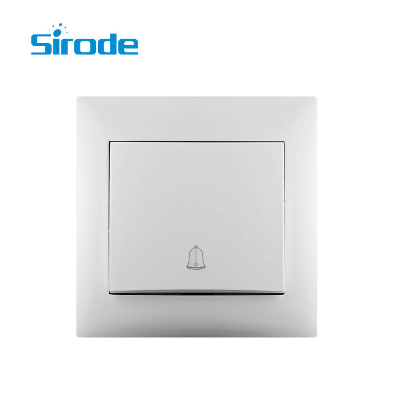 Europe Standard 9220 Series 10A Modern White PC Plate 250V Doorbell Electrical Wall Switch For Home
