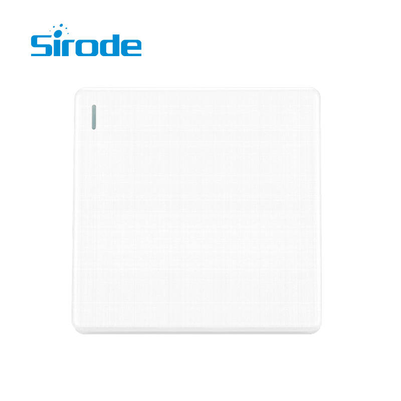 British Standard T9 Series 3D Checkered Brushed Artisitc Texture 10A 250V Electrical 1Gang 1 Way Wall Switch For Home