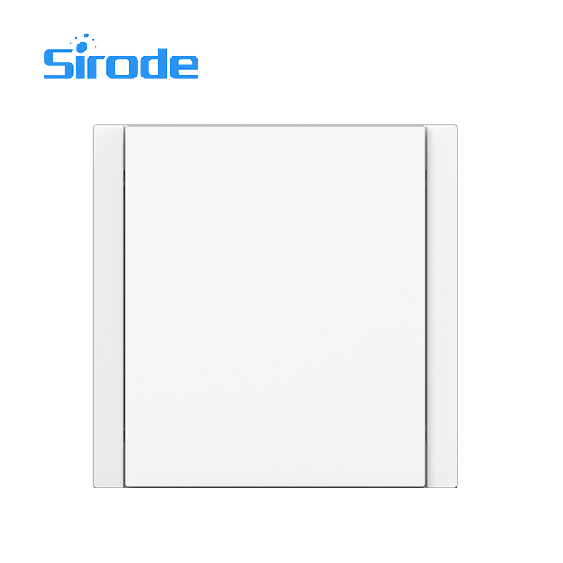 Europe Standard 86*86mm 10A Large Plate Design 250V Electrical 1 Gang 1 Way Wall Light Switch For Home