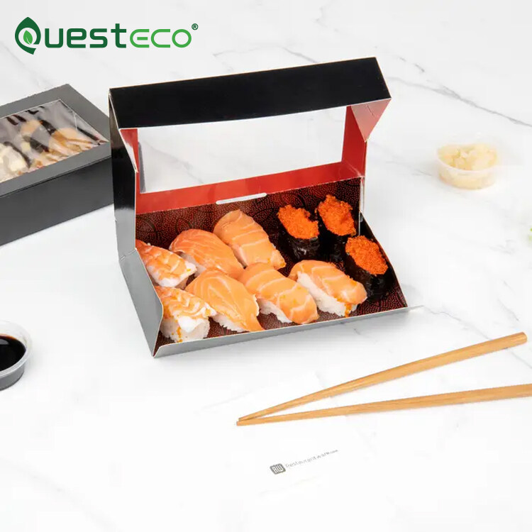 Disposable Sushi Packaging Paper Takeaway Custom Sushi Paper Box Paper Box Sushi Packing Box