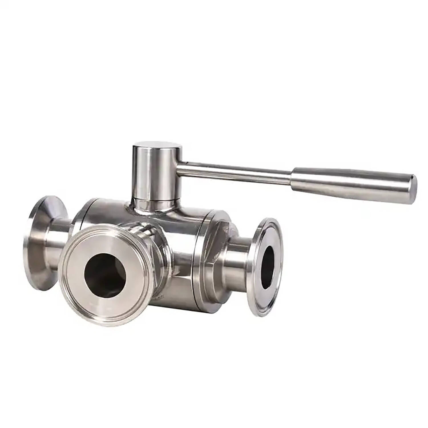 thumbnail image 2 of 1-1/4" Stainless Steel 316 Tri-Clamp Sanitary Ball Valve - Straight, Manual Operation 2 of 4