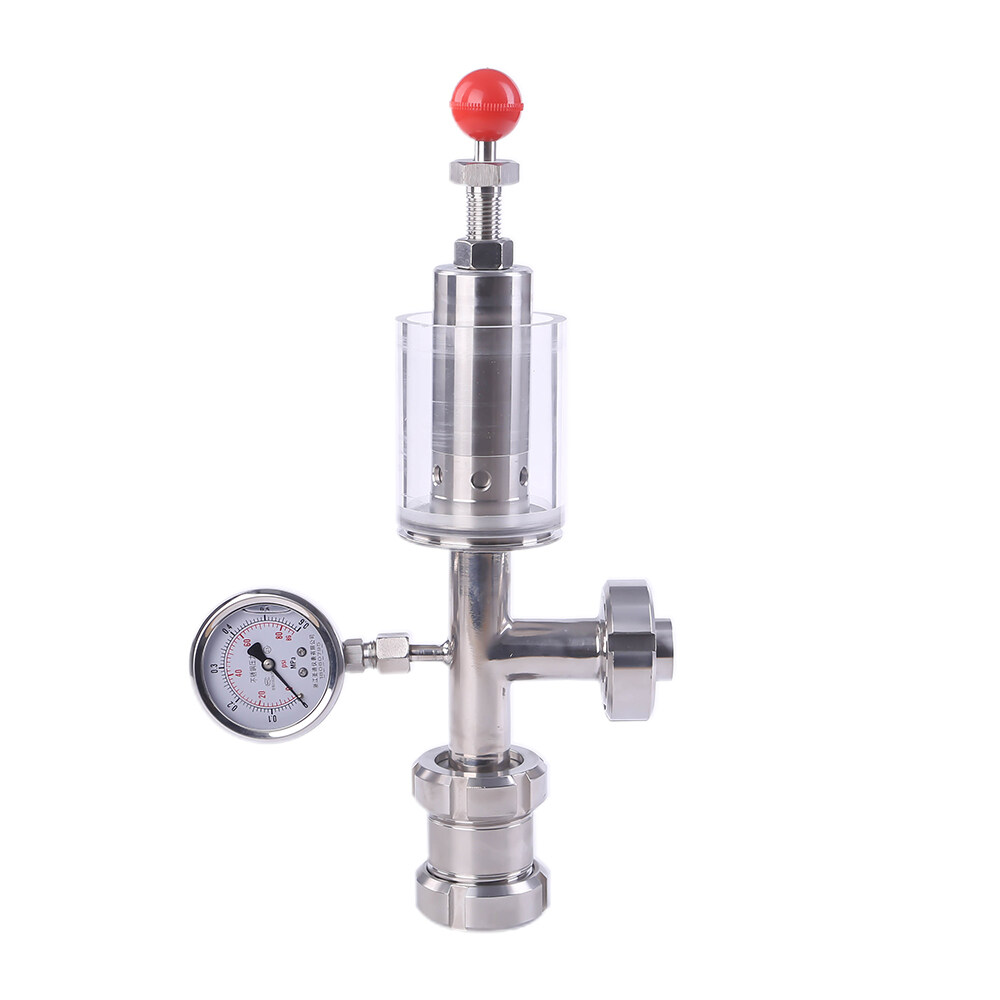 sanitary air relief valve, valve with pressure gauge, air pressure valve with gauge, air relief valve, air relief valves