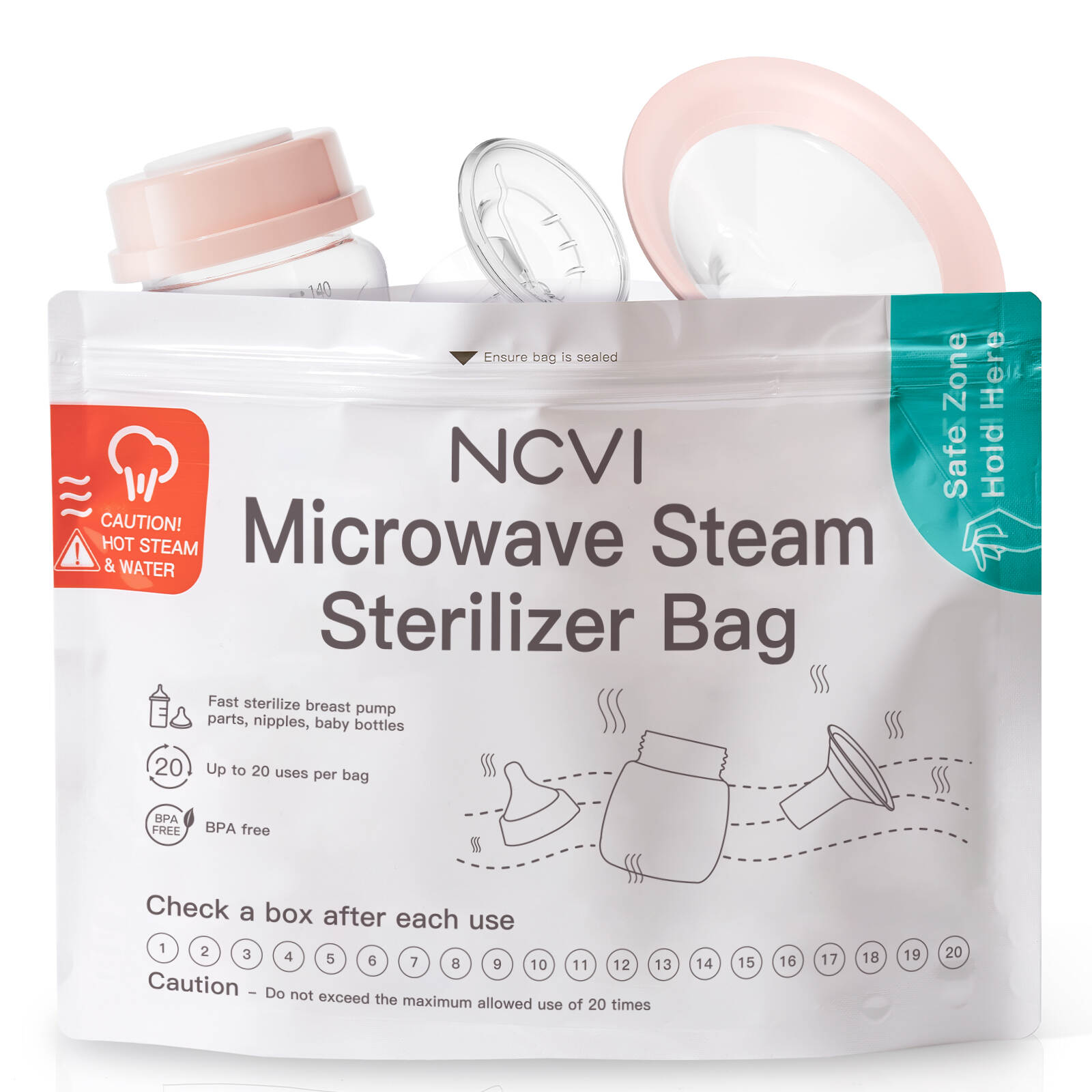 steam sterilizer bags, microwave steam sterilizer bags, motif microwave steam sterilizer bags, microwave food steam bags, microwave steam bags for bottles