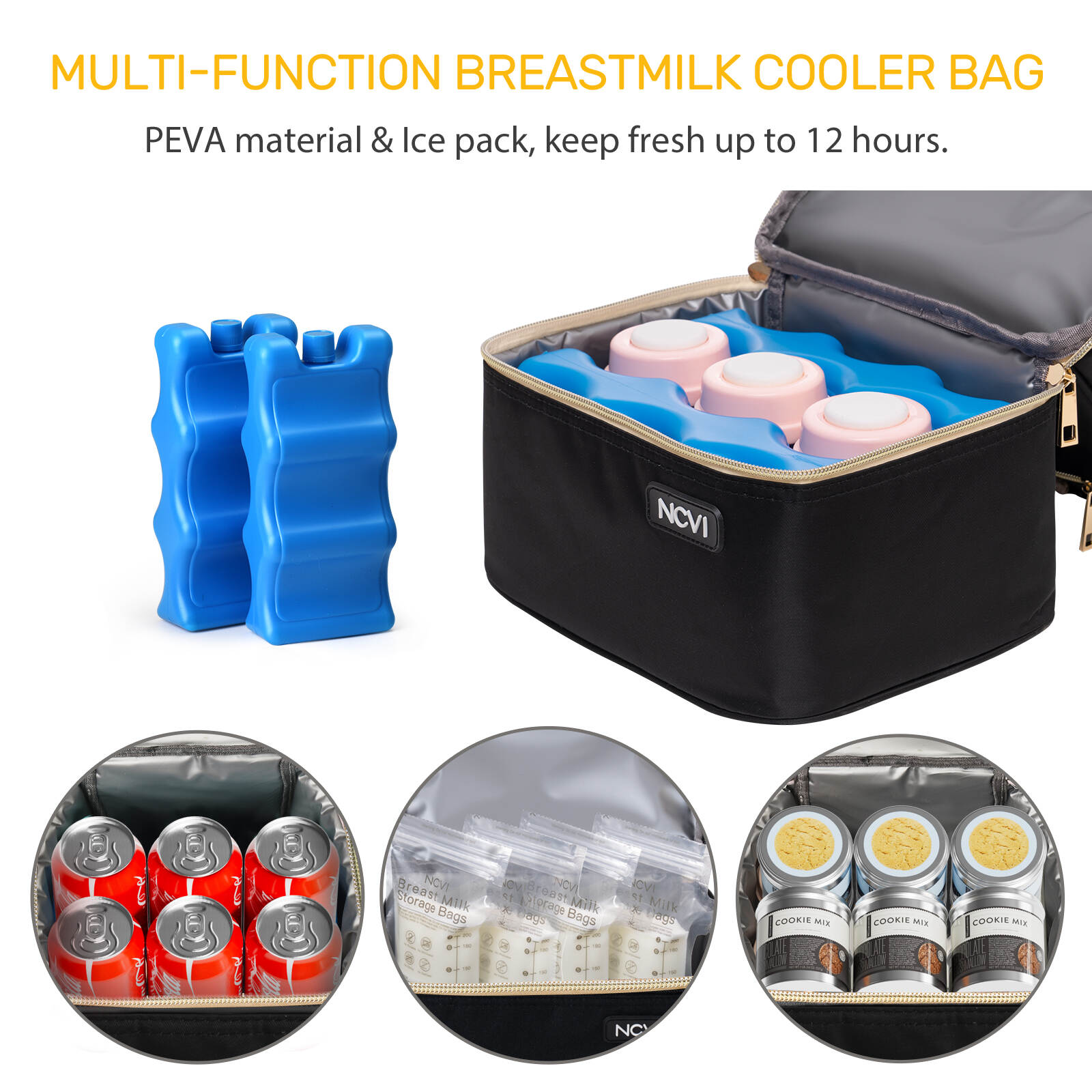 insulated breastmilk cooler bag, Portable breast milk bag, breastmilk cooler bag factories, best breastmilk storage cooler bags