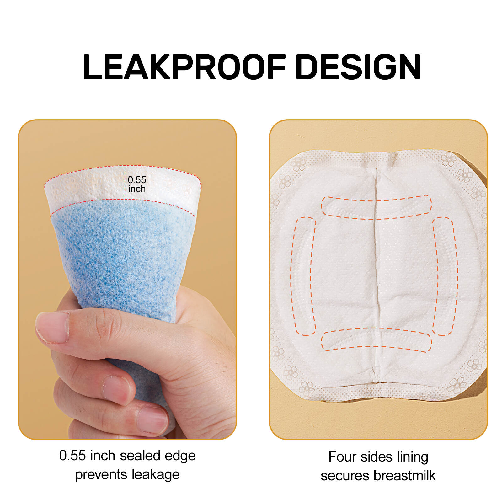 organic bamboo nursing pads, pad in nursing, leak proof nursing pads, nursing pads for heavy leaking, nursing pads that catch milk