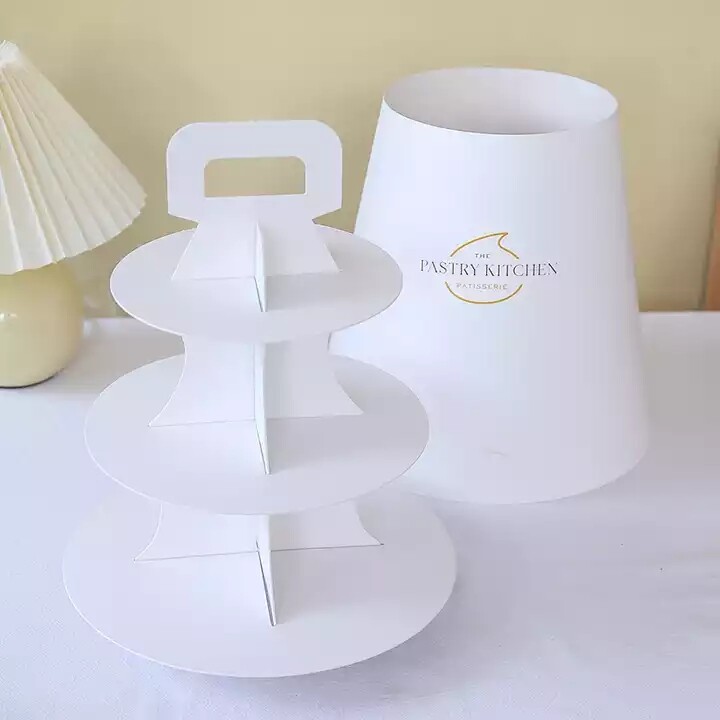 paper 3 tier cake stand, afternoon tea cake stand paper, 3 tier cake cupcake stand