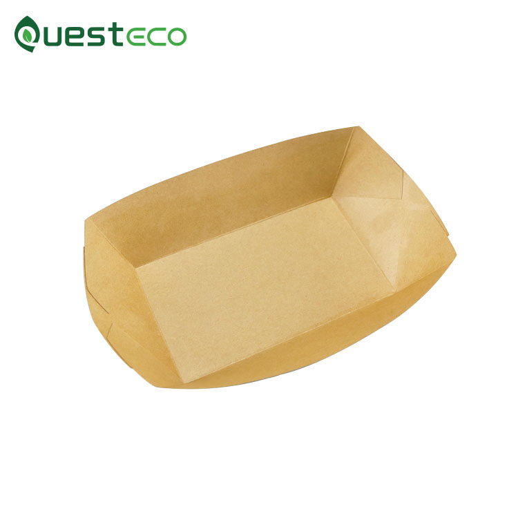 disposable paper food trays, disposable food tray boats, disposable food tray