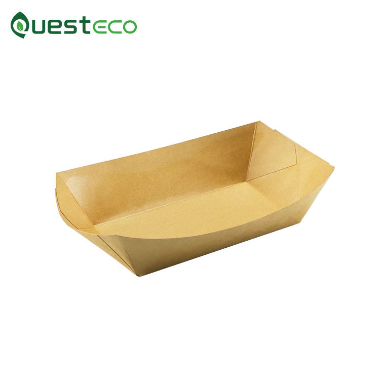 disposable paper food trays, disposable food tray boats, disposable food tray