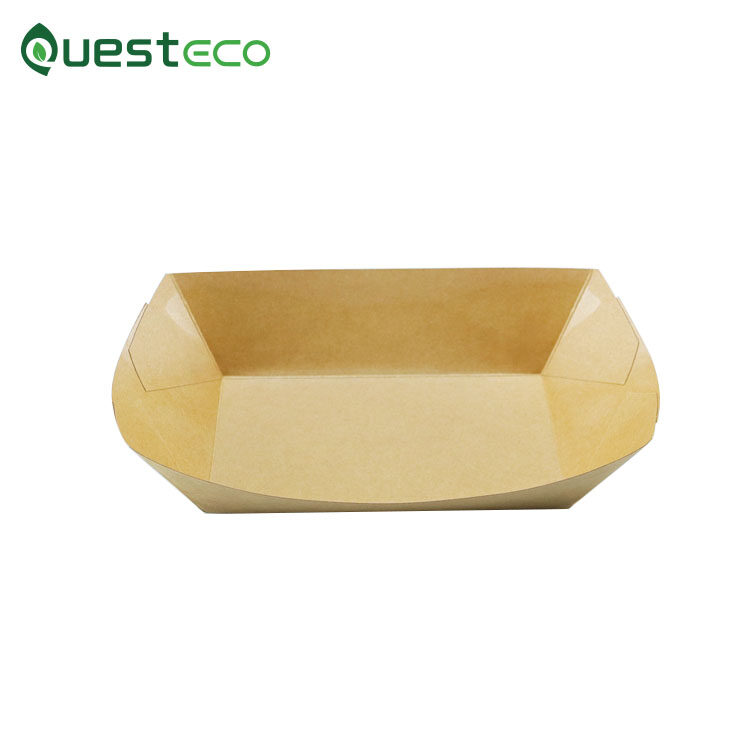 disposable paper food trays, disposable food tray boats, disposable food tray