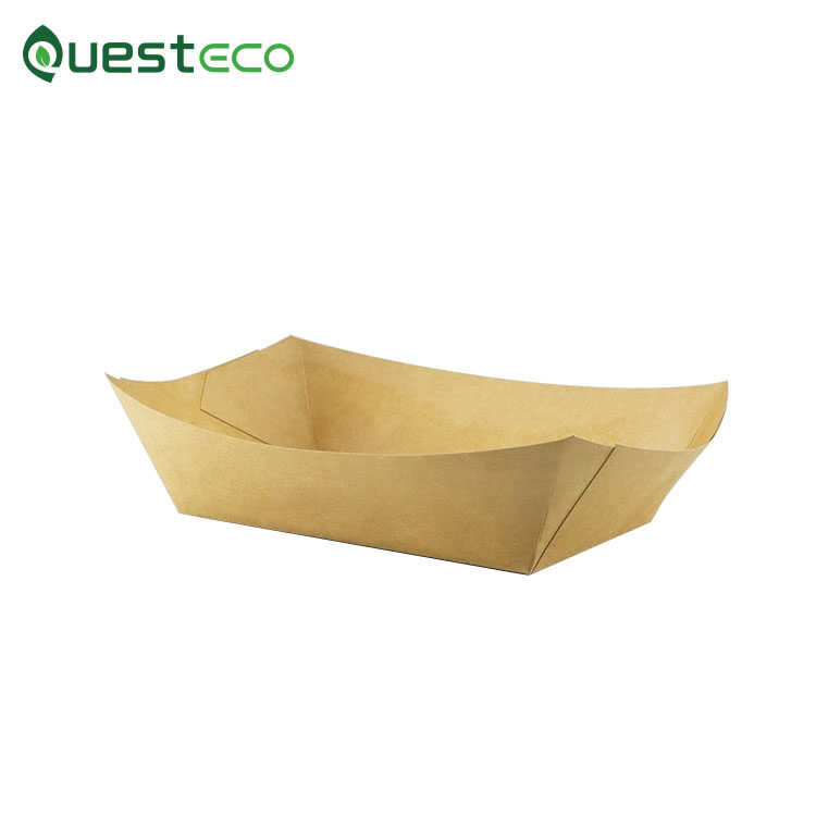 disposable paper food trays, disposable food tray boats, disposable food tray