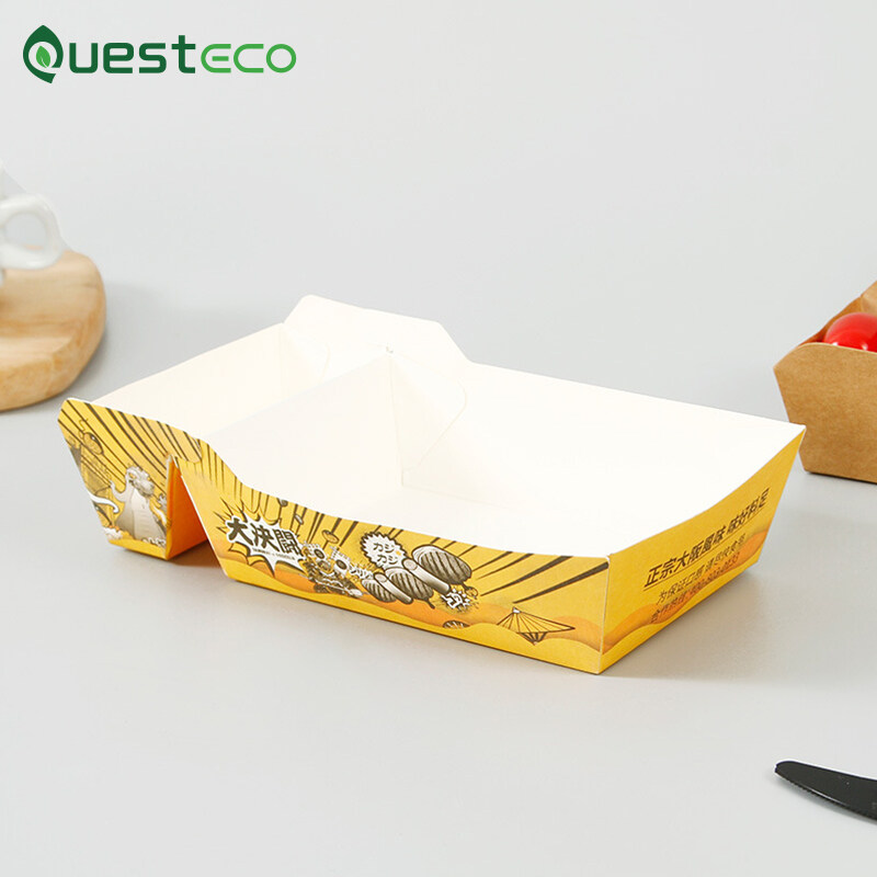 paper boat food tray, food tray boats, paper food boats, custom paper food boats, paper food boat trays