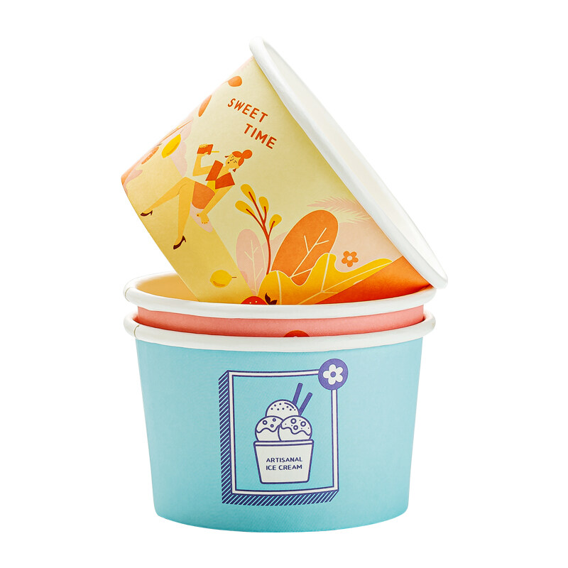 custom ice cream cups, custom printed ice cream cups, custom printed paper ice cream cups, custom paper ice cream cups