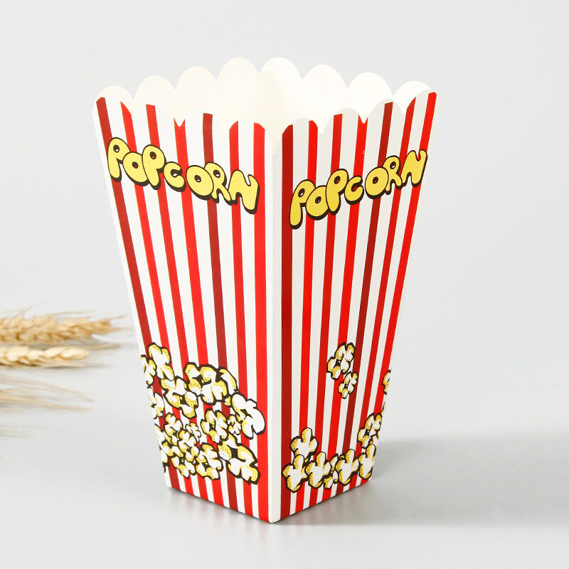 cardboard popcorn boxes, circus popcorn boxes, colorful popcorn boxes, colored popcorn boxes