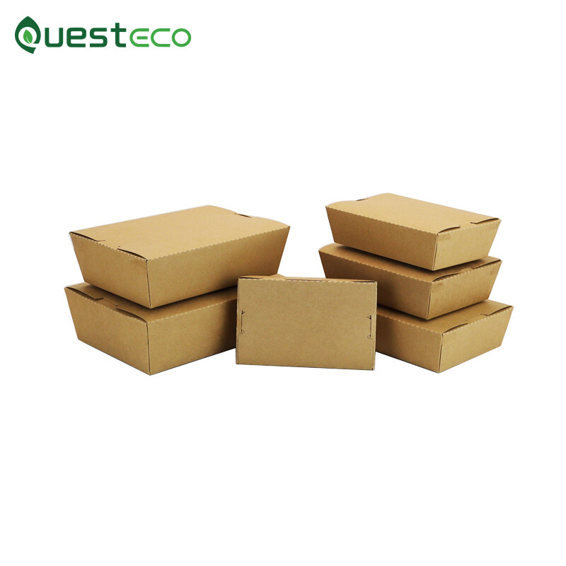 biodegradable eco friendly kraft salad paper bowl, biodegradable paper salad bowl