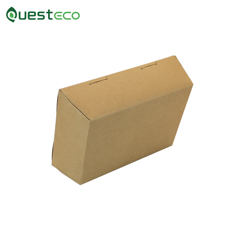 biodegradable eco friendly kraft salad paper bowl, biodegradable paper salad bowl