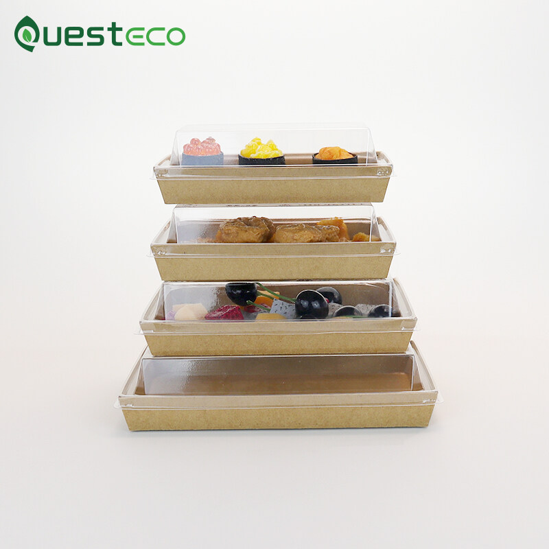 custom sushi container, paper sushi container, sushi takeaway containers