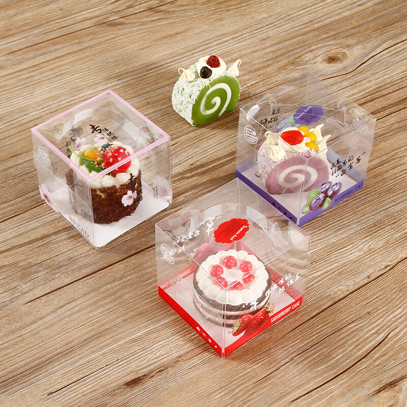 Clear Mini Cake Stand Cupcake Favor Wedding Container Plastic Party Candy Box