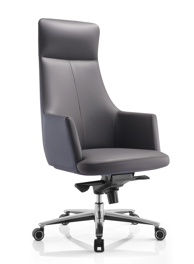 Premium Executive Chair Leather Headrest Armrest Swivel Office Chair