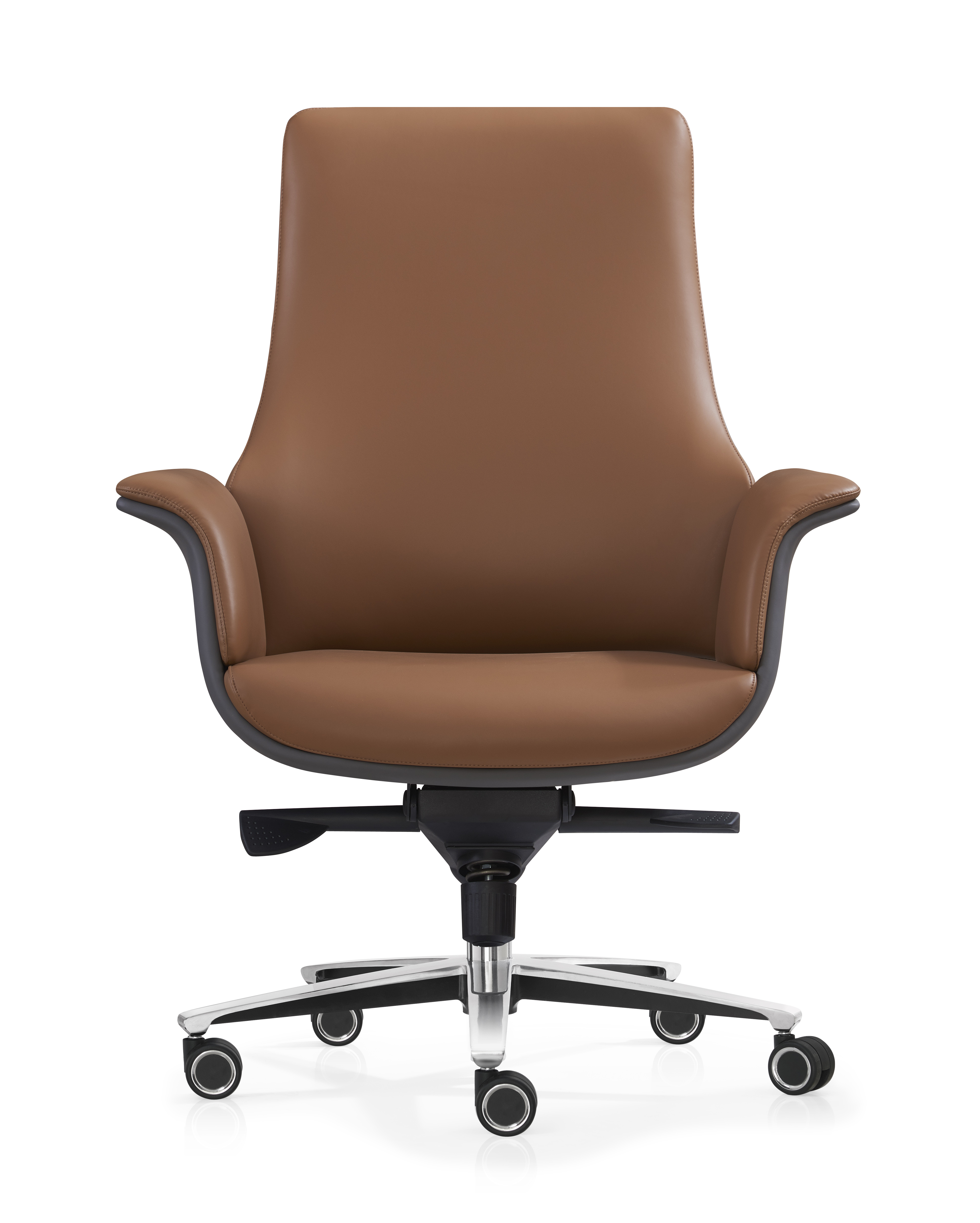 mid back leather desk chair, mid back ergonomic office chair
