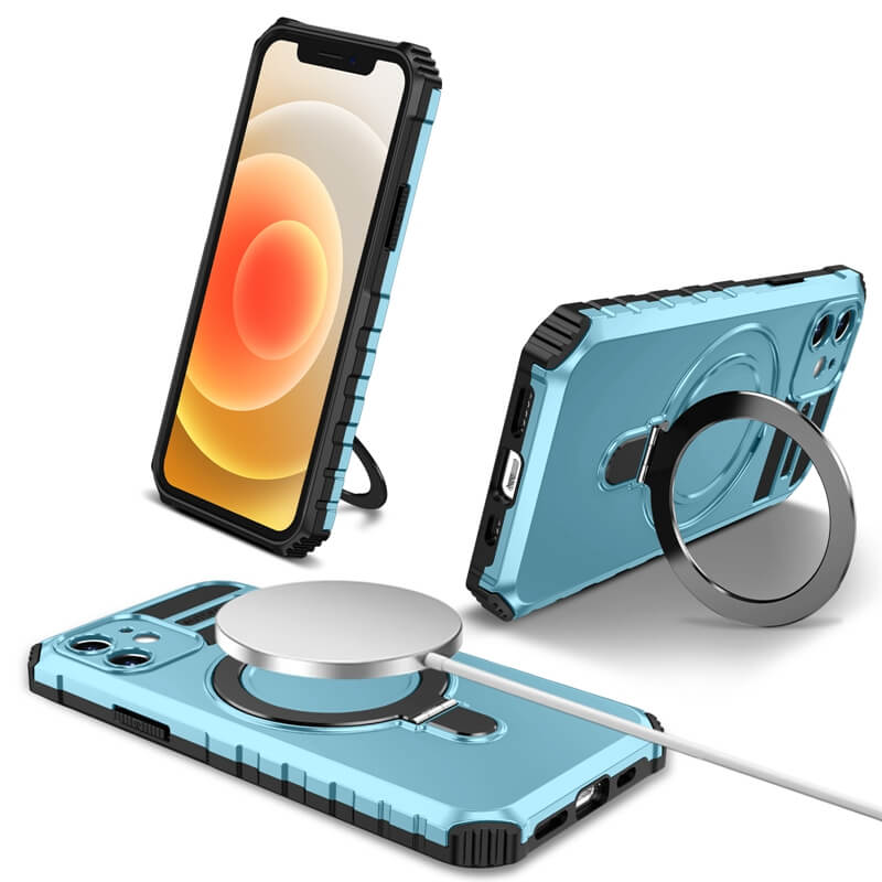 New product trending 2024 hybrid shockproof case for samsung s24 ultra magnetic kickstand phone case for iPhone 12/13/14/15/16