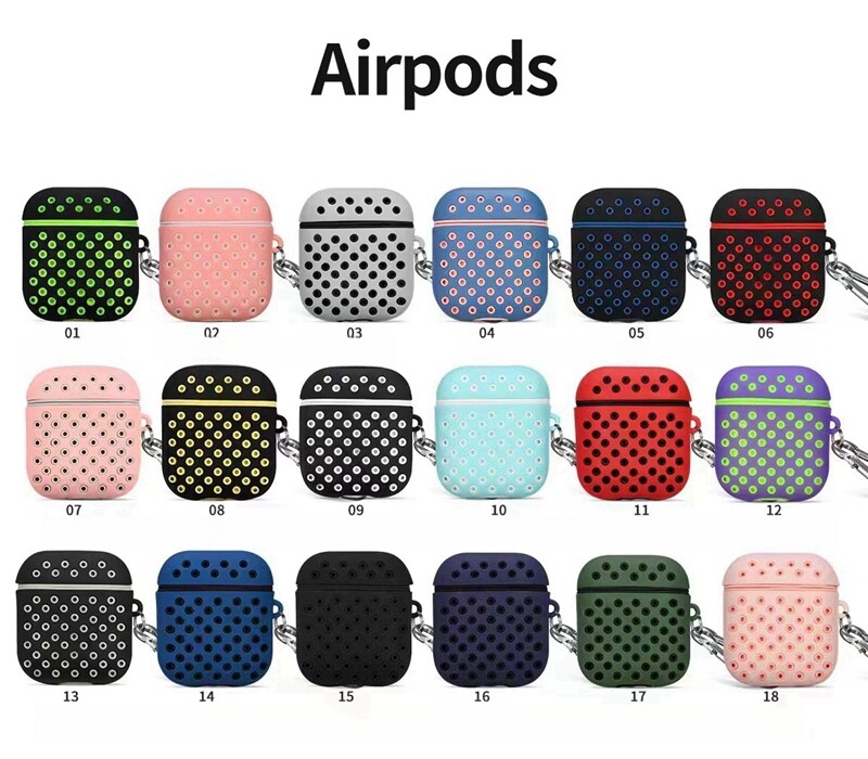 Sport Silicone Bluetooth Wireless Earphone Case For AirPods Protective Cover Skin Accessories for Apple Airpods Charging Box