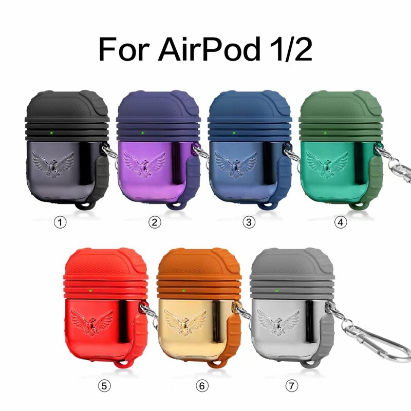 New For Airpods 1 2 3 Shockproof Hybrid Silicone Hard Earphone Protective Case For Airpod pro 3 generation cases