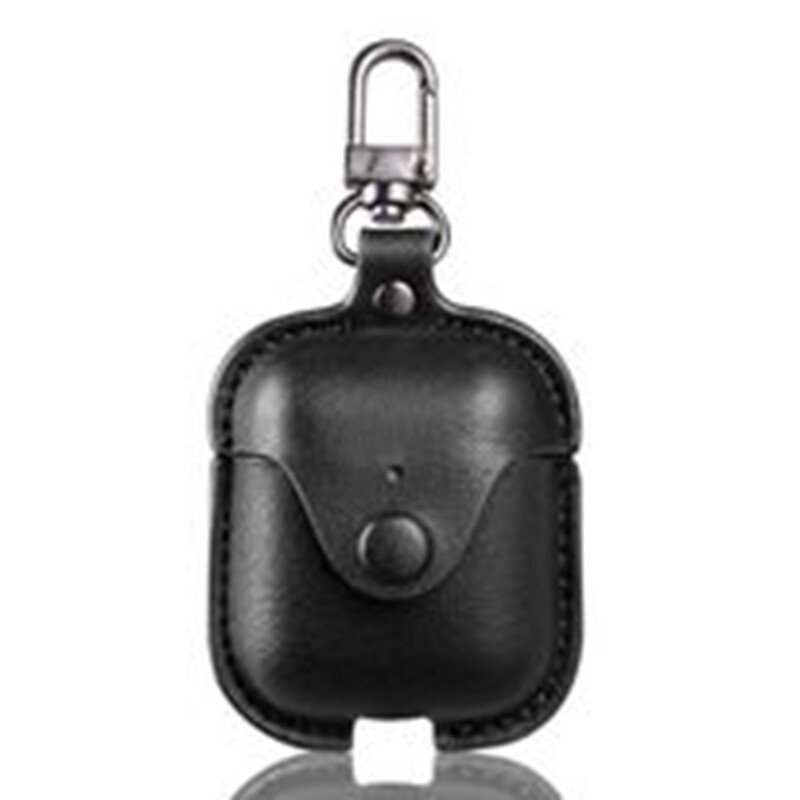 Pro 2 Luxury Soft For Apple Airpods Case 3 Accessories Leather Case For AirPods 2 pro Earphone 3 Black Cover With Keychain