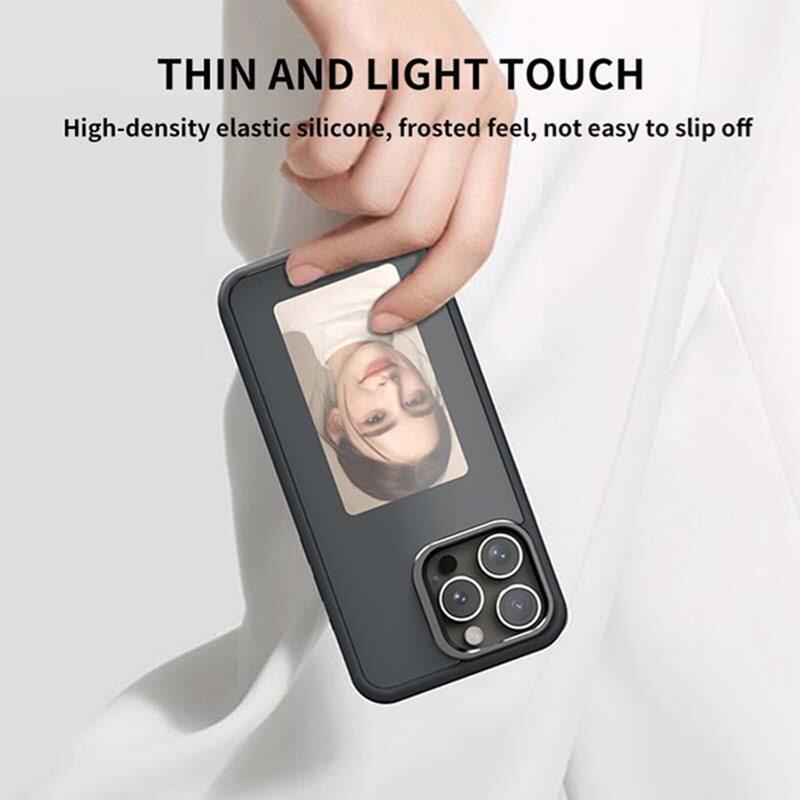 NFC phone case, LED Smart E Ink screen, iPhone 13 case, iPhone 14 case, iPhone 15 Pro Max case, wholesale phone accessories, customizable phone display, durable PC cover, DIY phone case, stylish phone protection