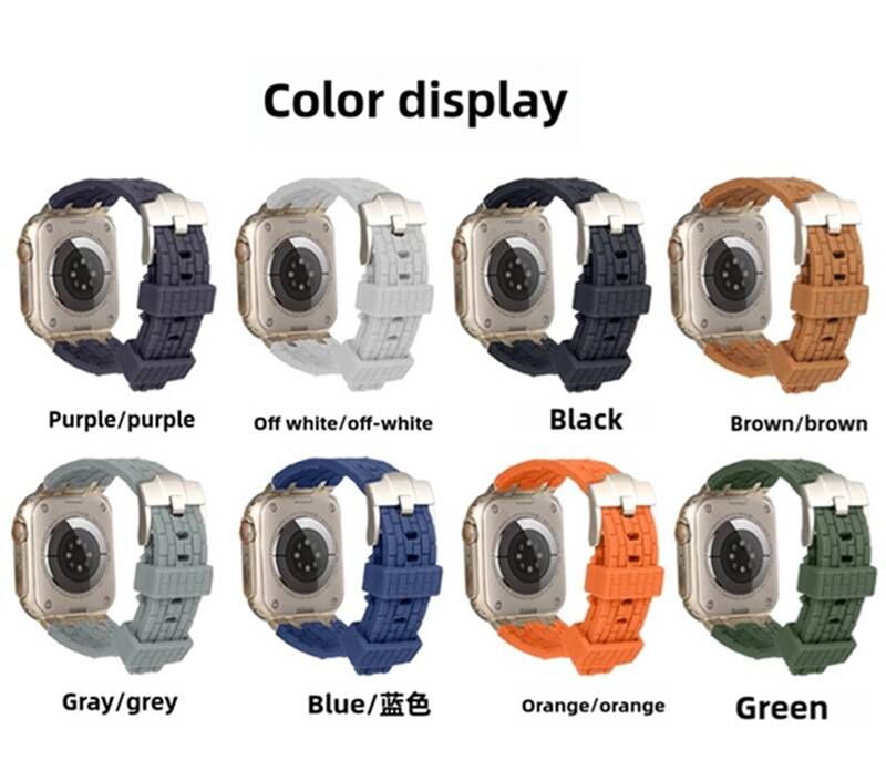 Apple Watch Bands, Stainless Steel Connector, Silicone Rubber Bands, Apple Watch Accessories, Series 9, Series 8, SE2, Series 7, 6, 5, 4, 3, 2, 1, 45mm, 44mm, 42mm, 49mm, Durable Watch Band, Comfortable Watch Strap, Stylish Apple Watch Accessories