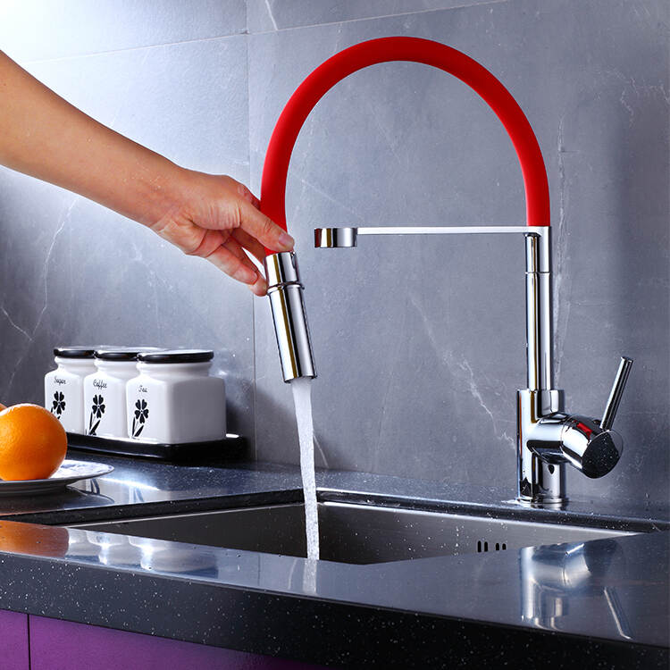 Modern Design Three Function Sprayer Pull Down Kitchen Faucet Brass Kitchen Faucets