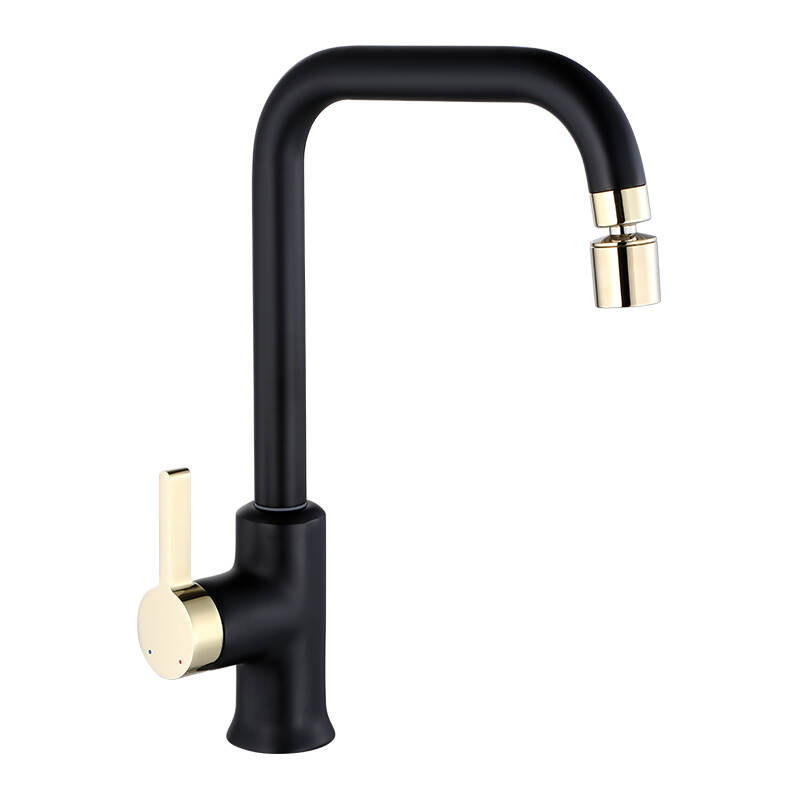 Black kitchen faucets brass sink mixers with multi-flush function