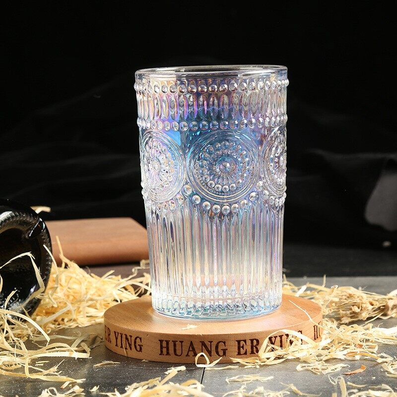 Drinking Glass Cups, Fashioned Glass for Home and Kitchen Glasses Set Juice Glasses for Mixed Drinks, Water, Beer, Whisky