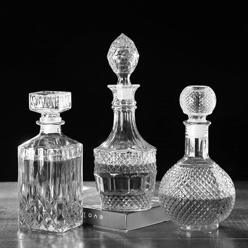 custom glass decanter, glass decanter manufacturers, wholesale glass decanters