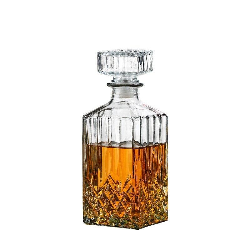 Wine Decanter,Glass Decanter Bottle, Delicate Decanter Set-for Tequila, Brandy, Gift Giving, Bar and Party Decoration