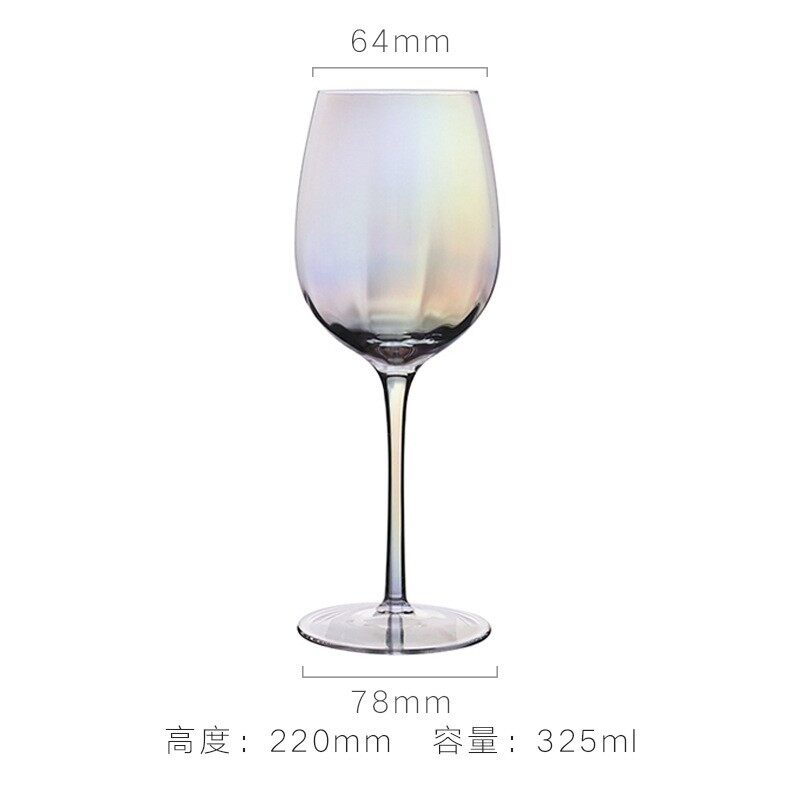 iridescent champagne glasses, iridescent cocktail glasses, iridescent martini glasses