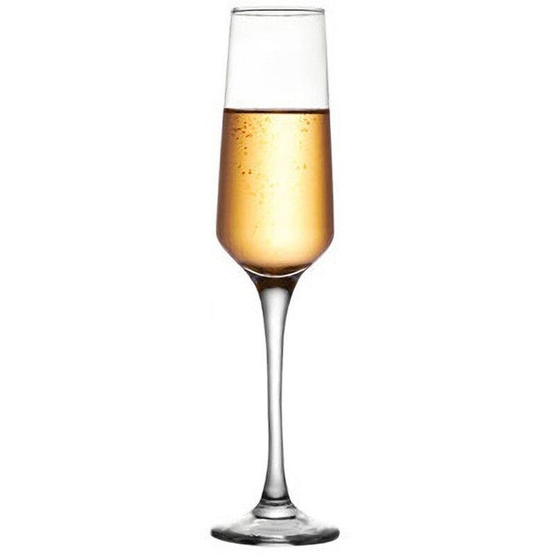 Champagne Flutes Tall, Long Stem, Crystal Clear, Classic, and Seamless Tower Design -  Quality Sparkling Wine Stemware