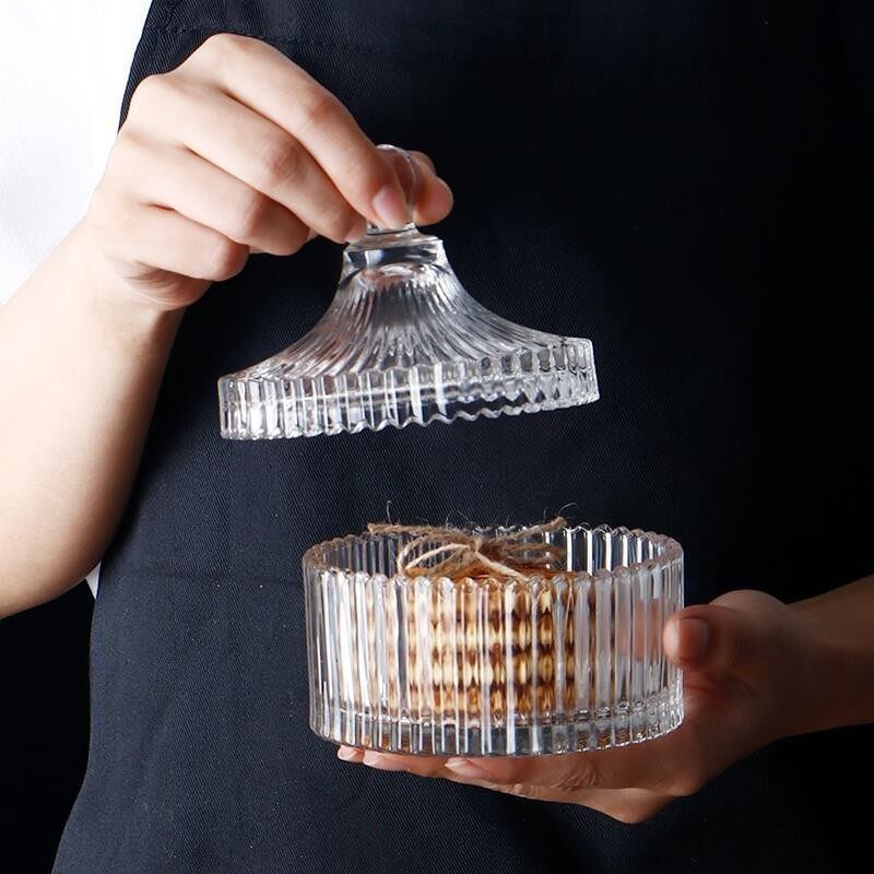 glass sugar bowl with lid, antique glass sugar bowl