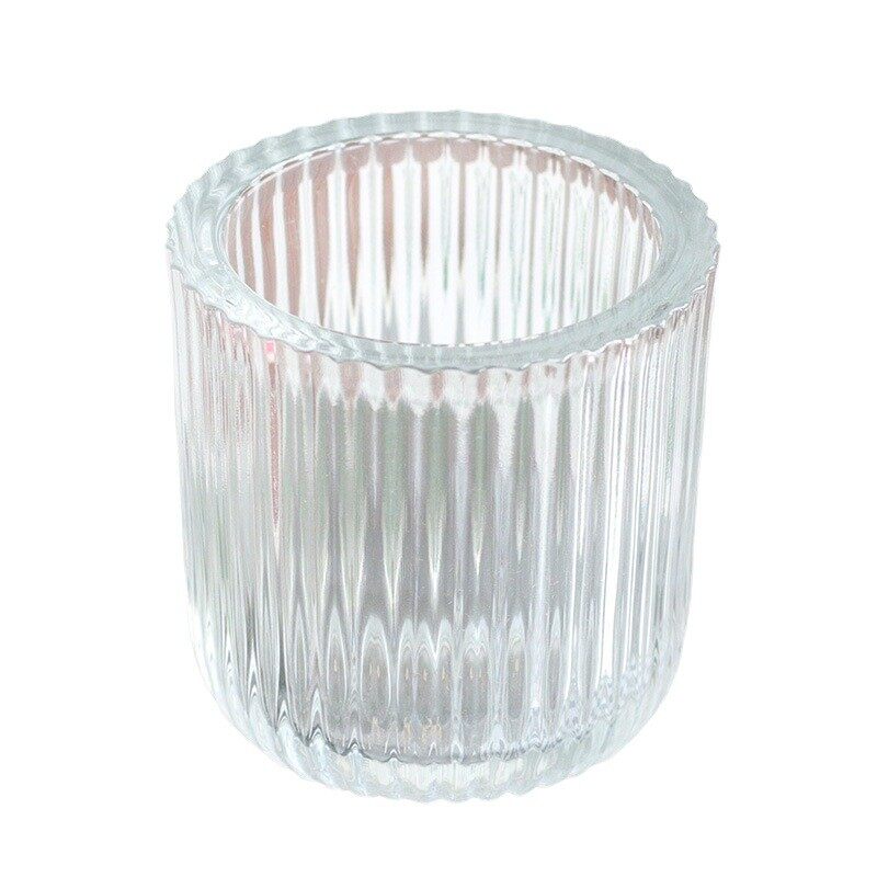 Clear Glass Candle Holders for Wedding Party Tea Light Candles Holder