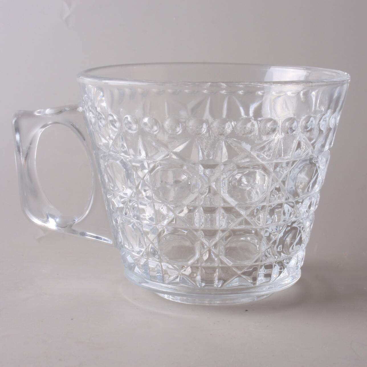 Cup High Quality Patterned Turkish Handle Cup Tea Cup Clear Glass Home Cafe Coffee Cup Restaurant Banquet