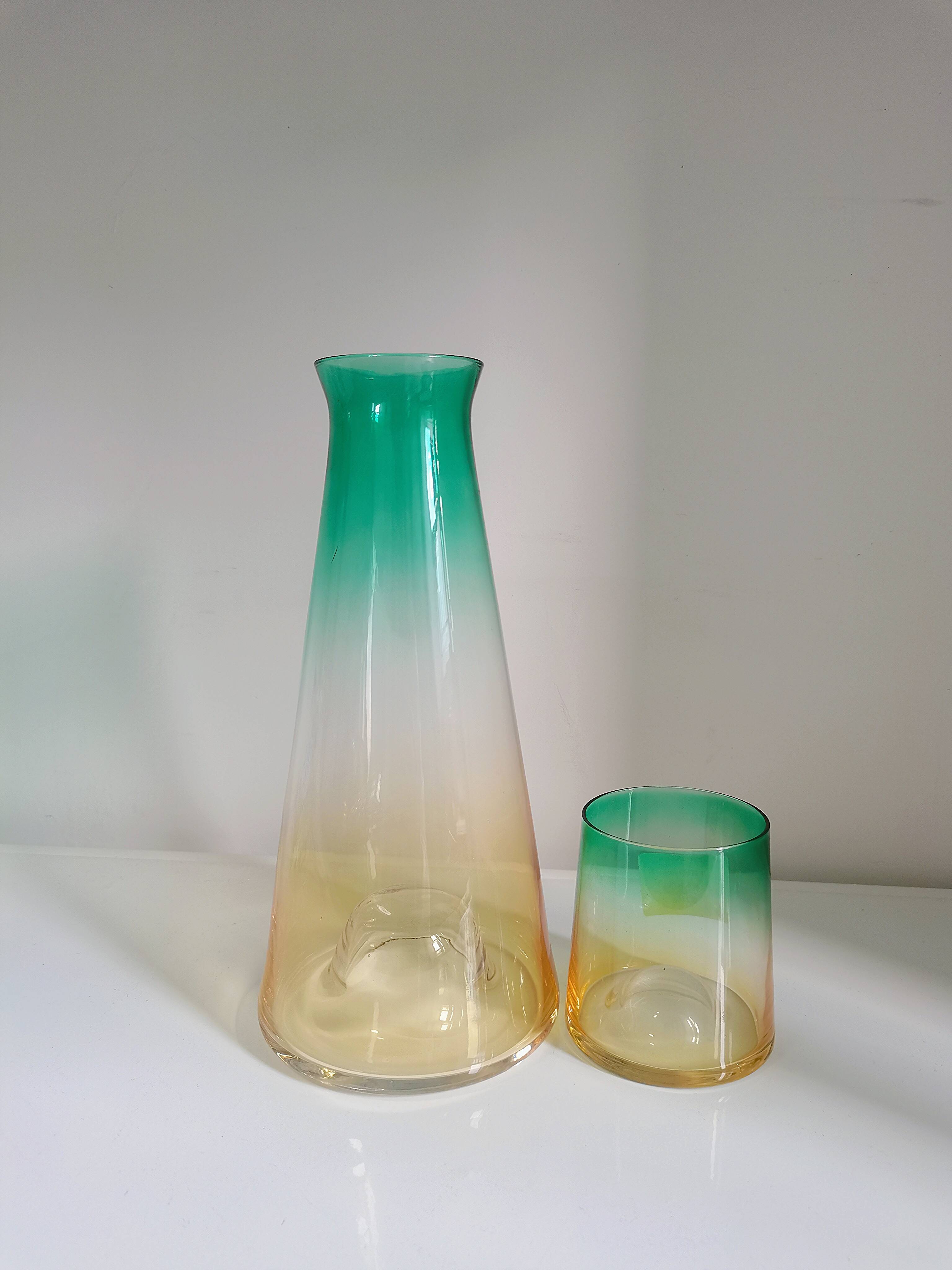 Home Crystal Glass Water Pitcher Set Living Room Nordic Style Glass Cool Water Jug and Glasses Juice Pitcher