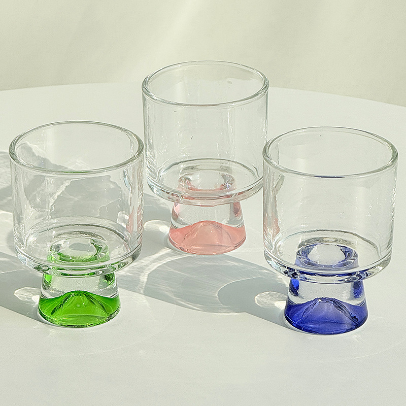 High-End Glass Cup Unique Design Stemware Creative Juice Cup  Dessert Cup Coffee Cup
