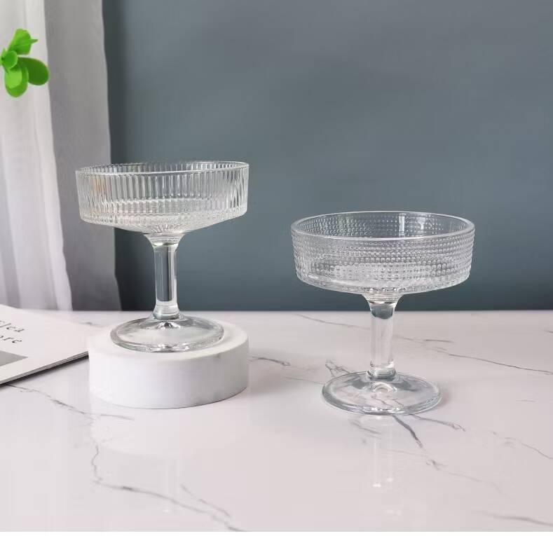 Luxury Ice Cream Cup High-End Yogurt Glass Tall Pudding Juice Dessert and Cocktail Glass